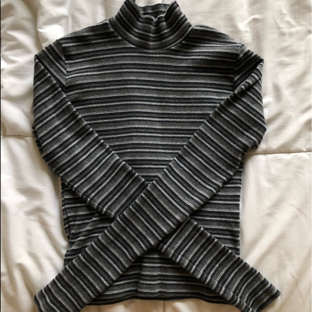 brandy melville striped turtleneck
